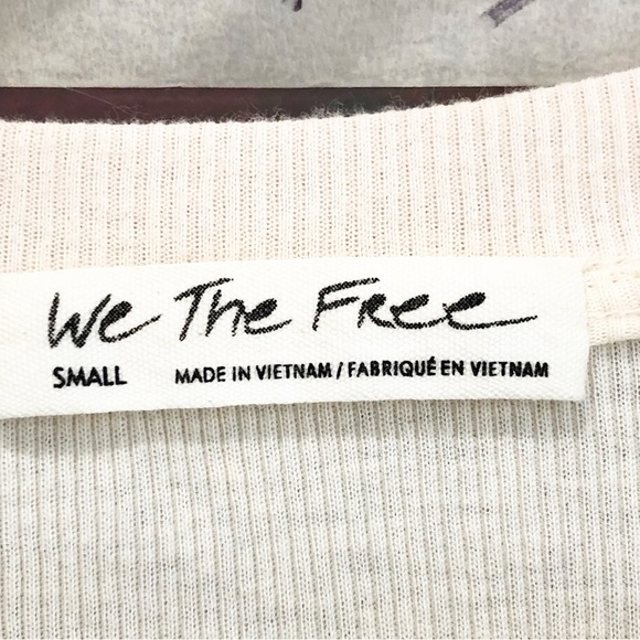 Free People small alabaster combo feelin it peach patch top - Picture 6 of 13